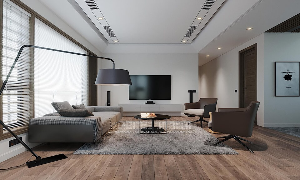 Thiết kế nội thất phòng khách nhà phố phong cách hiện đại đẹp Những ý tưởng về bố trí phòng khách đẹp