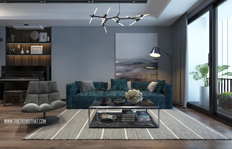 Thiết kế nội thất phòng khách chung cư với nội thất hiện đại đẹp đẳng cấp Những ý tưởng về bố trí phòng khách đẹp