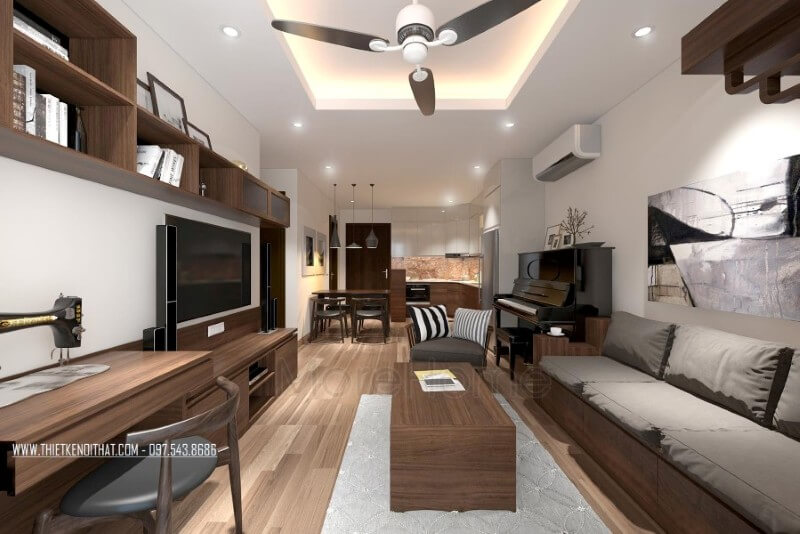 Ấn tượng các mẫu bố trí phòng khách hiện đại