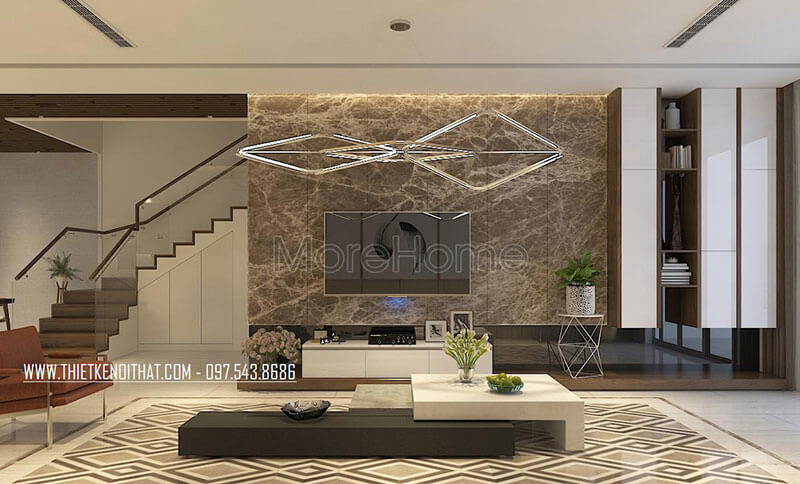 Ấn tượng các mẫu bố trí phòng khách hiện đại