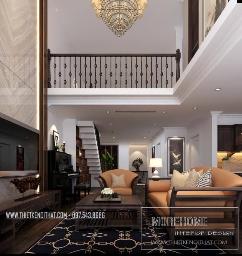 Nội thất phòng khách chung cư tân cổ điển, sang trọng mà tinh tế Ngắm nhìn những mẫu thiết kế phòng khách tinh tế và tiện nghi