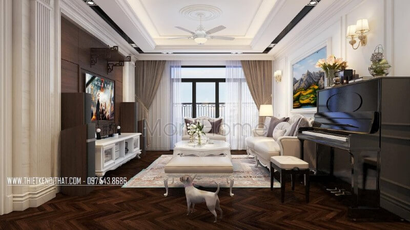 Ấn tượng với những mẫu trang trí phòng khách sang trọng và ấn tượng