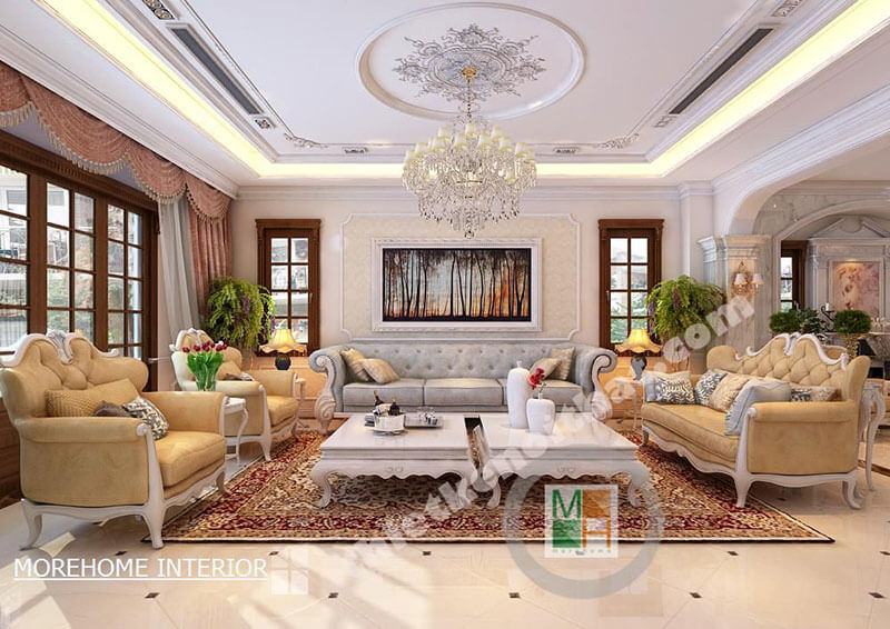 Ấn tượng với những mẫu trang trí phòng khách sang trọng và ấn tượng