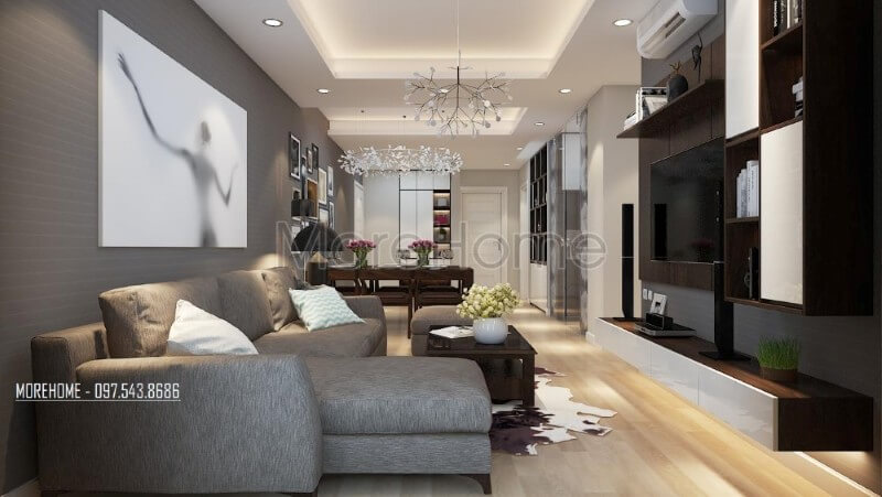 Trang trí nội thất phòng khách chung cư cao cấp theo phong cách hiện đại Xem ngay các mẫu trang trí phòng khách sang trọng và ấn tượng nhất