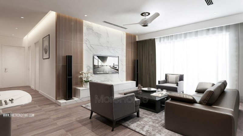 Với lối thiết kế hiện đại, nhẹ nhàng, sự sắp xếp hợp lí của nội thất cũng như màu sắc không gian mang lại cảm giác hài hòa cho không gian tiếp khách của gia chủ Xem ngay các mẫu trang trí phòng khách sang trọng và ấn tượng nhất