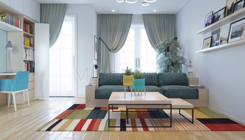 Thiết kế phòng khách với nội thất gỗ hiện đại đơn giản mang lại thẩm mỹ và tràn đầy hứng khởi cho không gian sống Xu hướng trang trí phòng khách sang trọng và tiện nghi